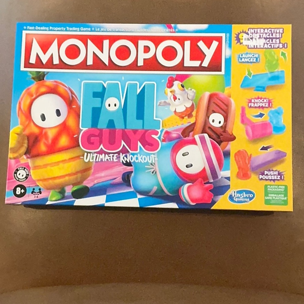 Monopoly Fall Guys Ultimate Knockout Edition Board Game for Players Ages 8+